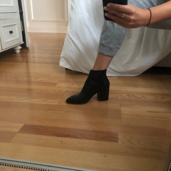 Black pointed leather boot bloomingdales aqua 7.5 - Picture 5 of 5